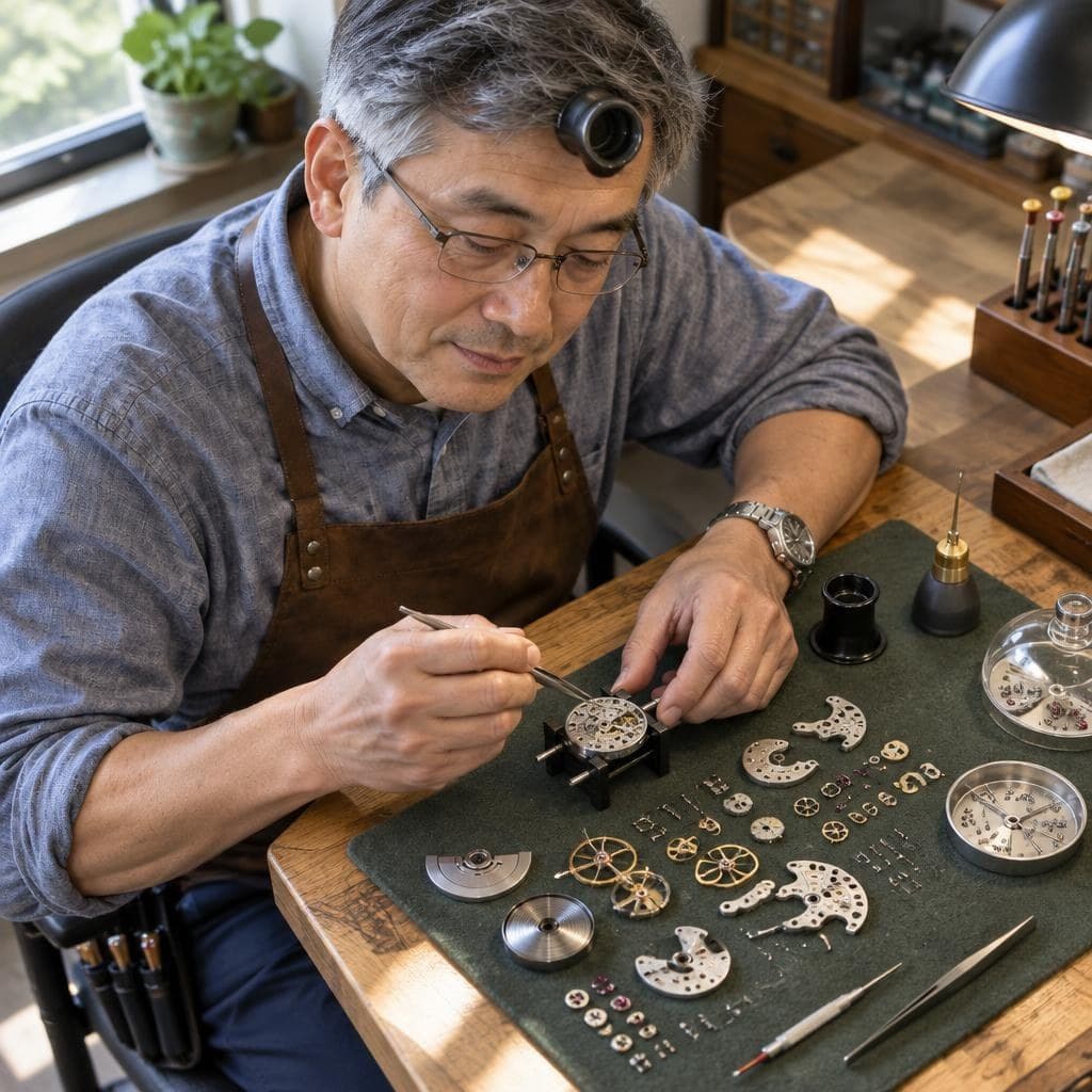 Automatic watch servicing