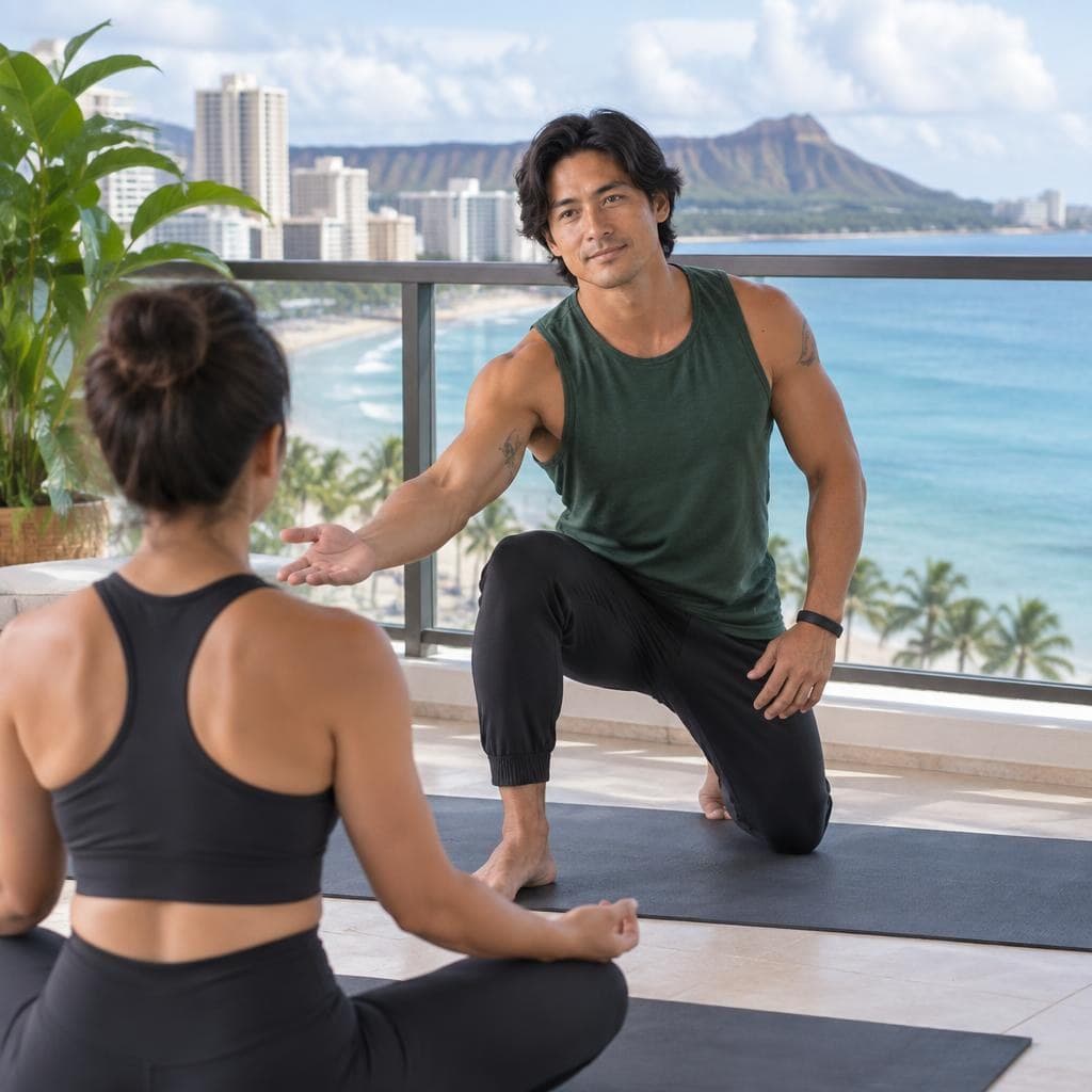 Private yoga class