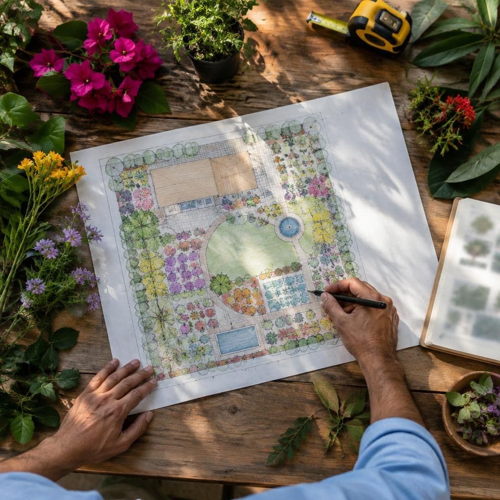 Plan de jardín