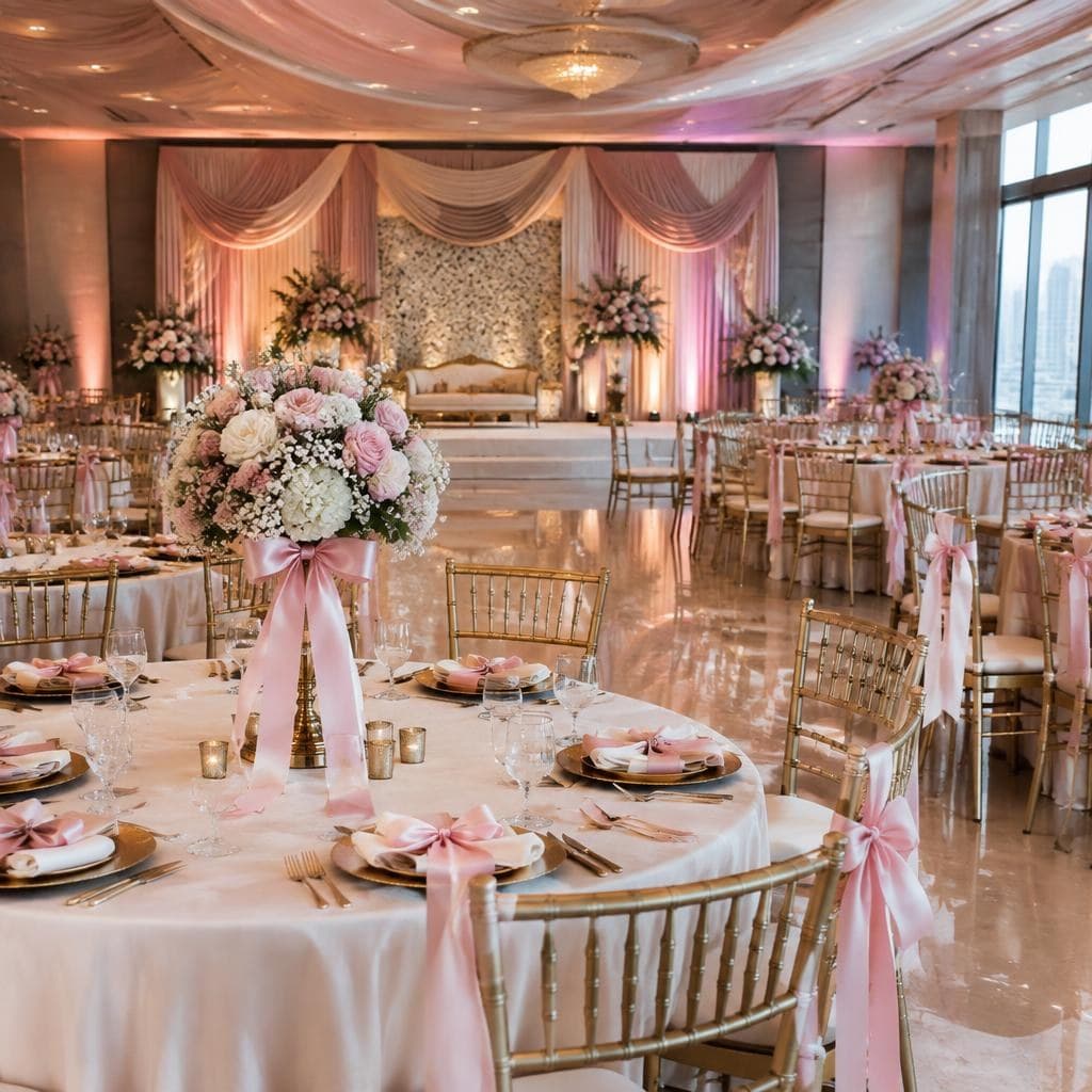 Quinceañera or wedding decor