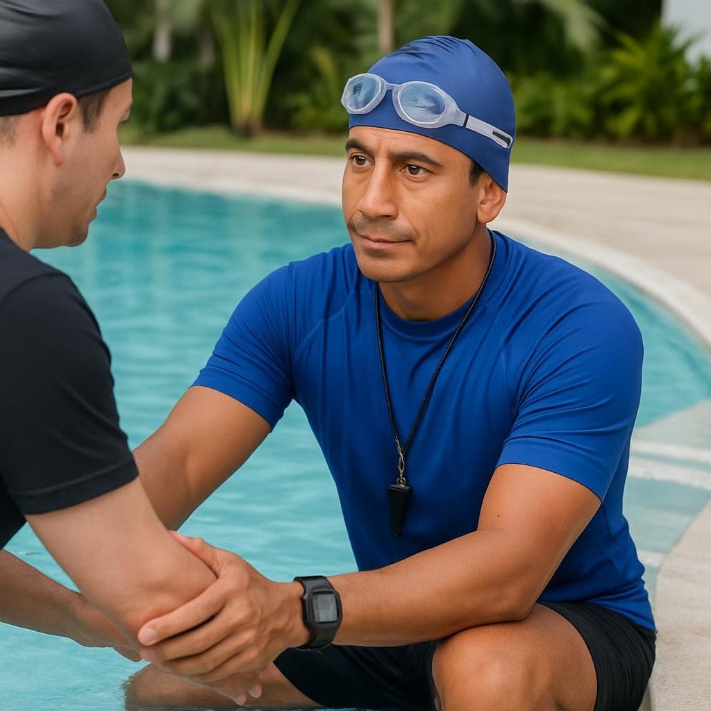 Lesson to lose the fear of water