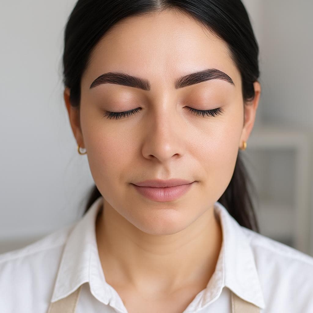 Cejas con hilo y tinte