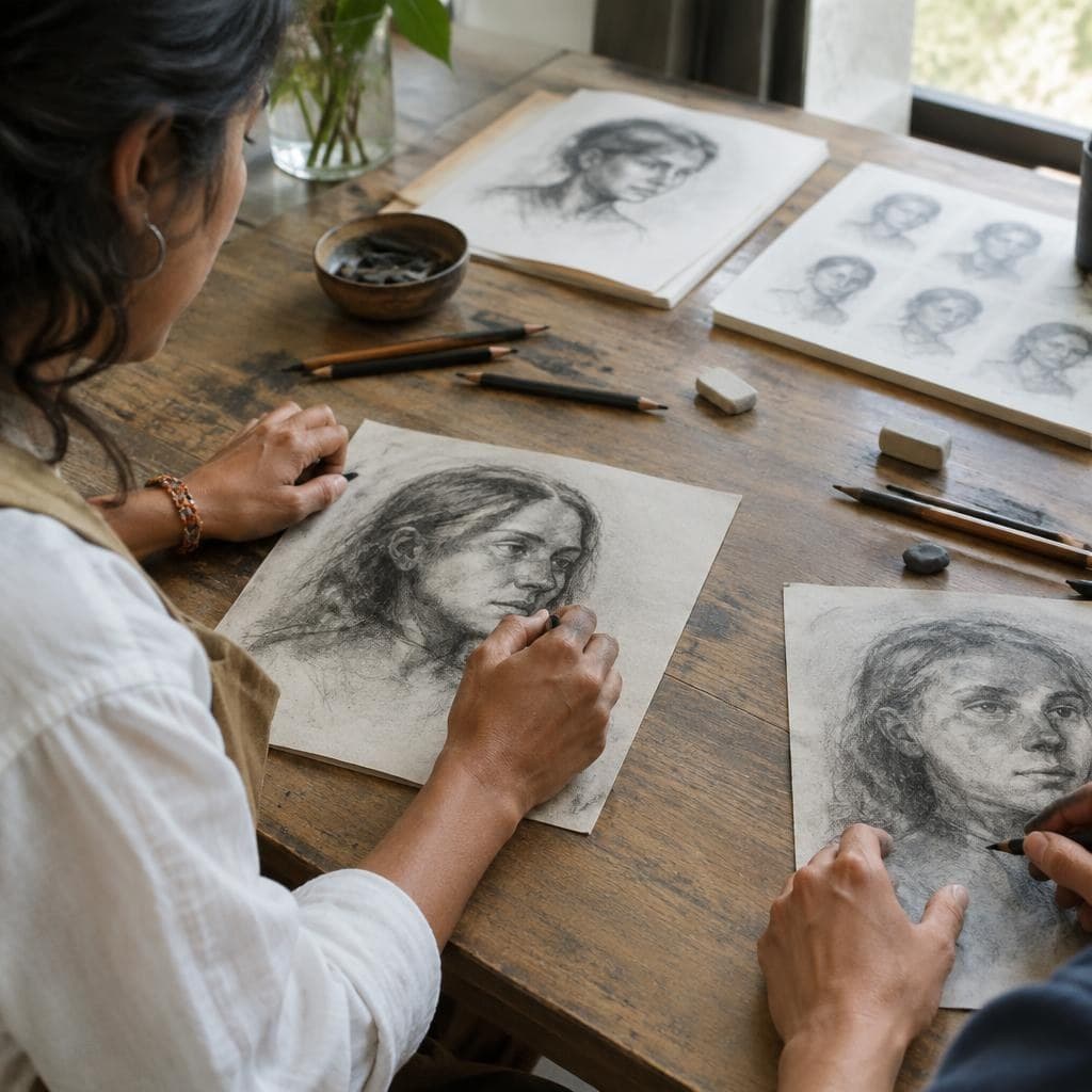Private drawing lesson