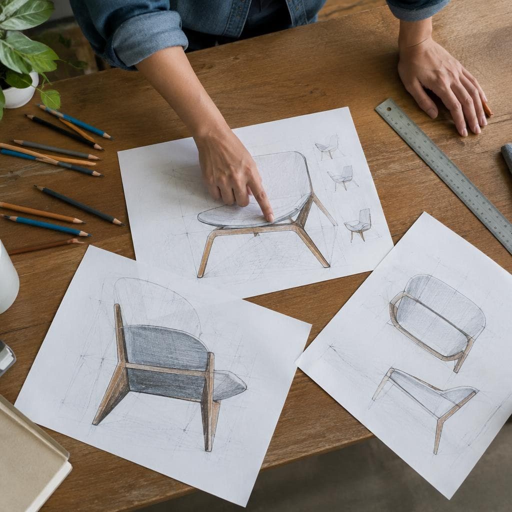 Sketches and design direction
