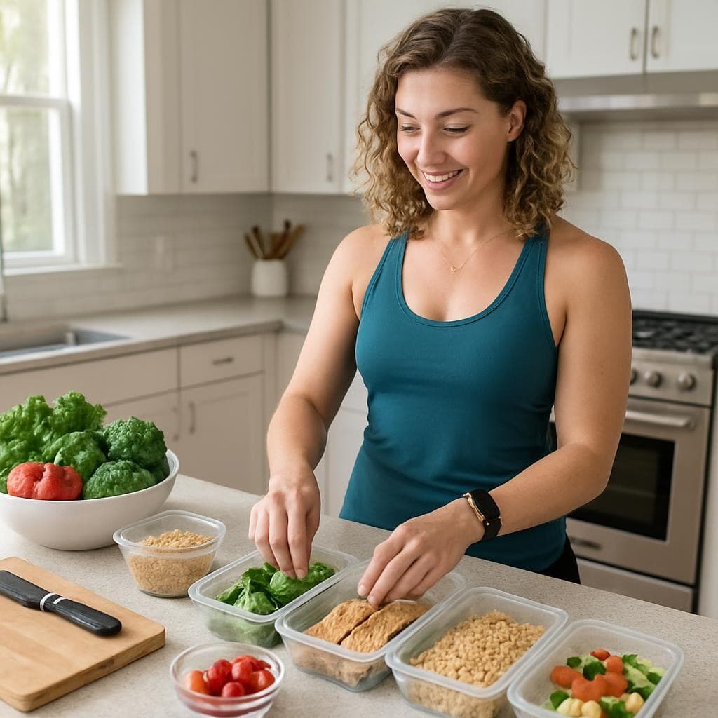 Meal prep workshop at home