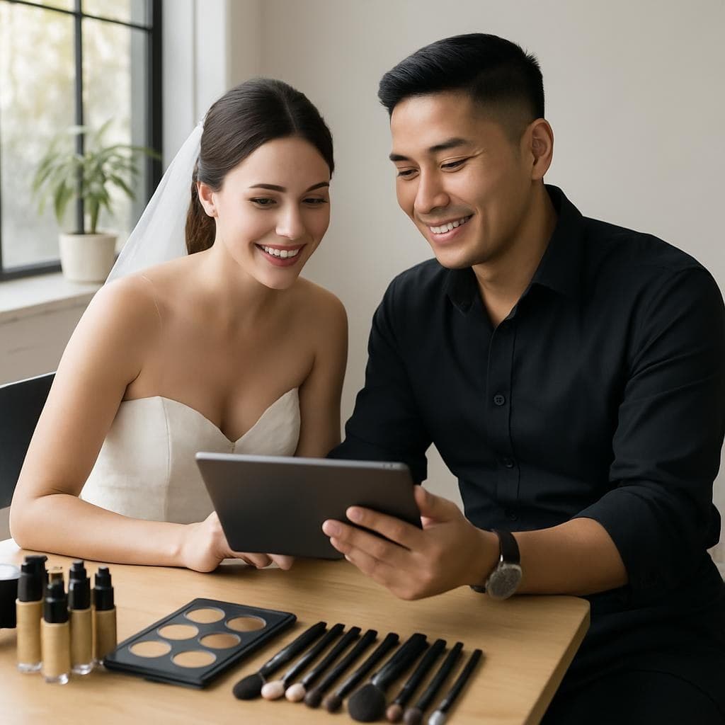 Bridal makeup trial