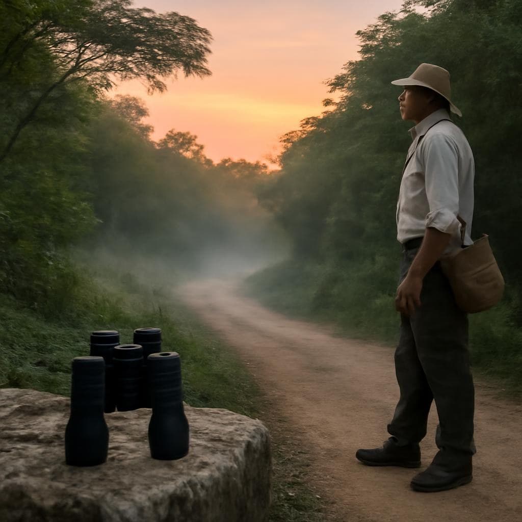 Sunrise in the Valladolid jungle