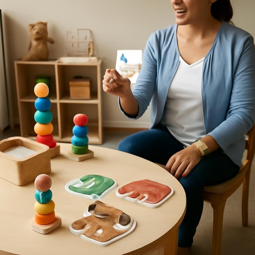 Sesión de terapia infantil