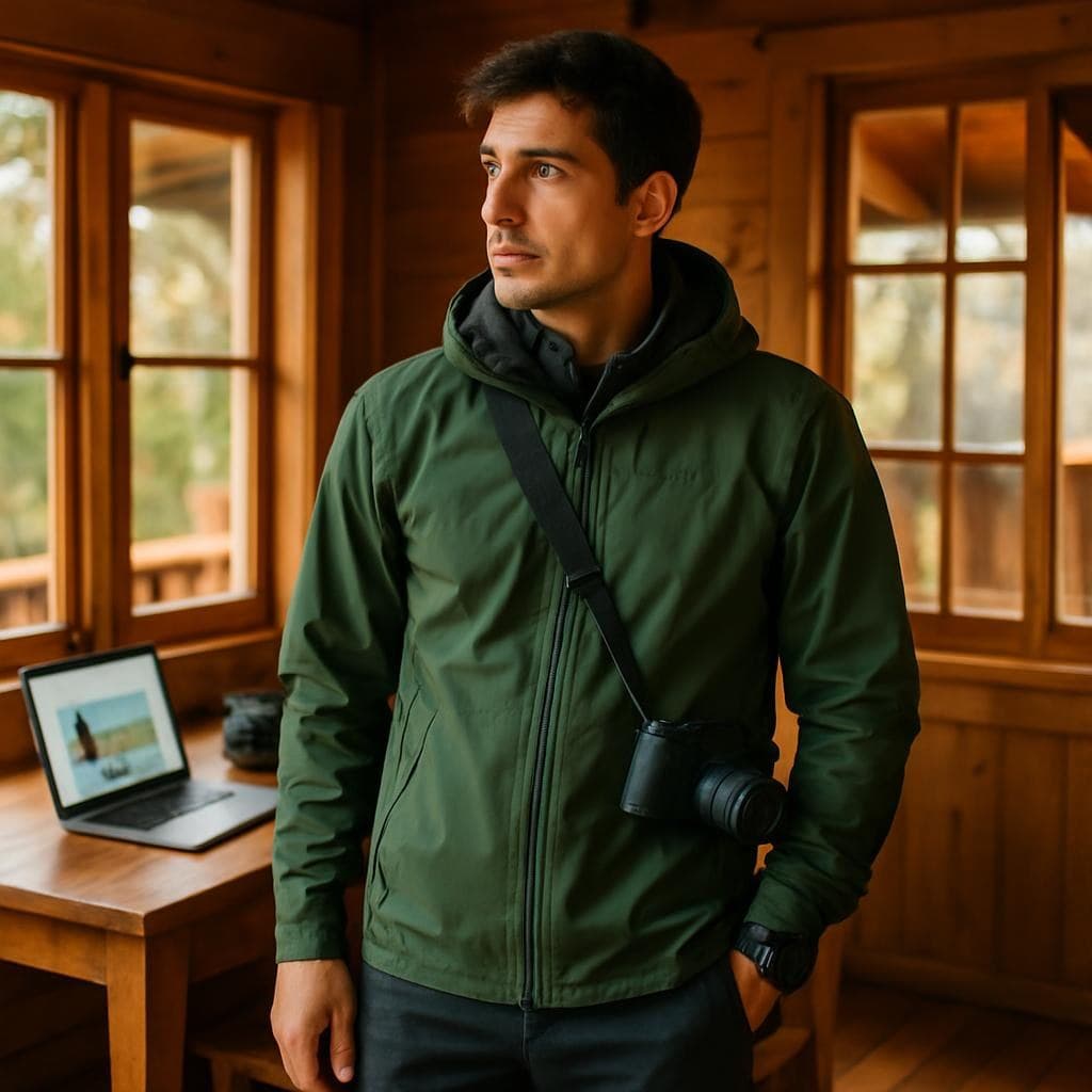 Content stay at a hotel or cabin