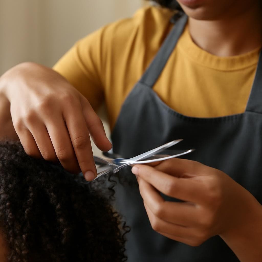 Dry curl cut