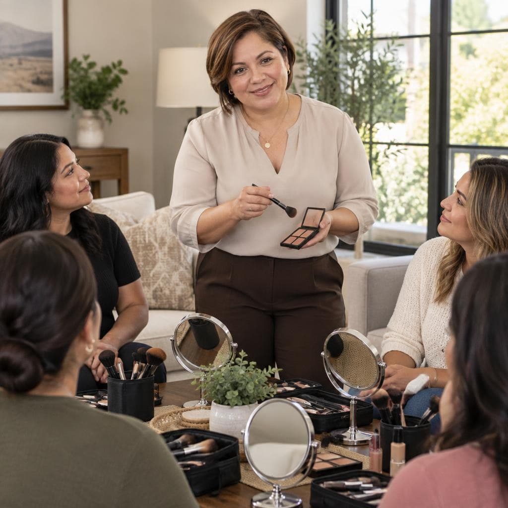 Group makeup workshop