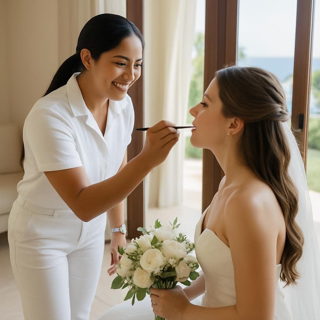 Bride: makeup and hair