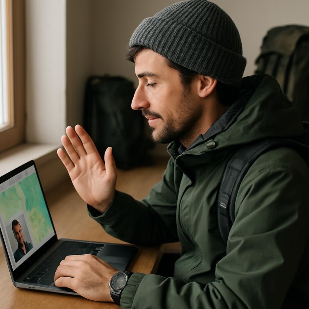 Route planning by video call