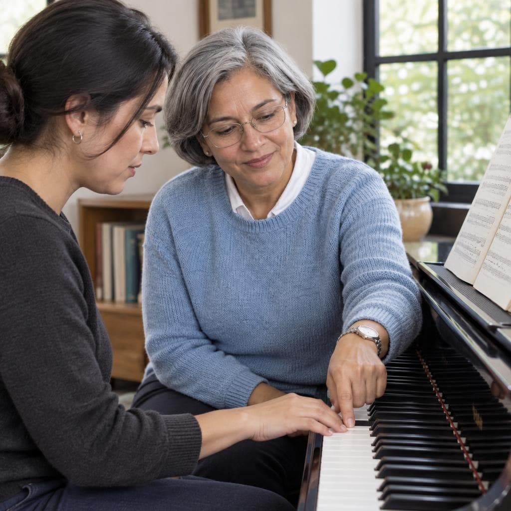 Primera clase de piano