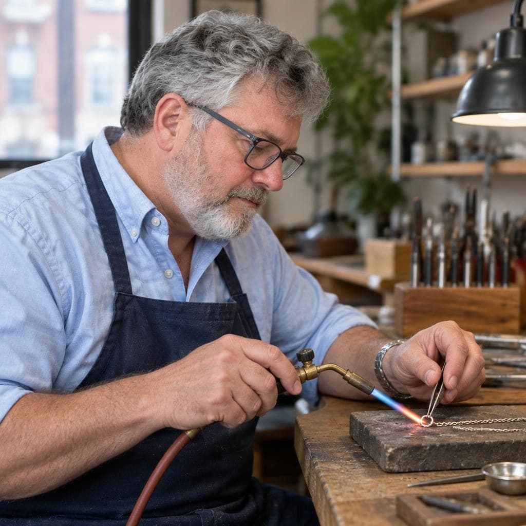 Chain or clasp soldering