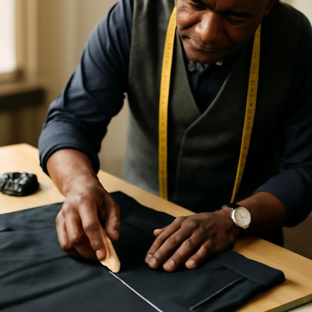 Hem and trouser adjustment